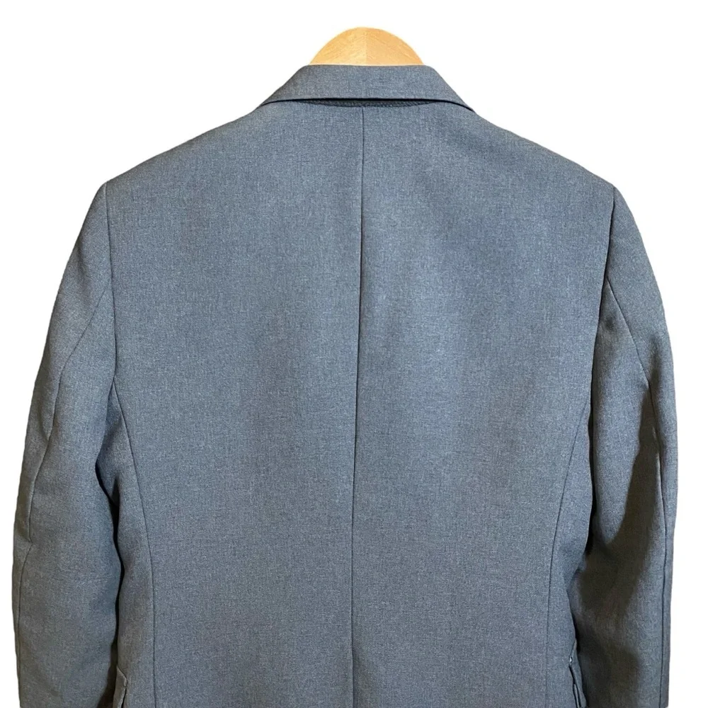 VGT Haggar Men's Blazer Jacket Sport Suit Front Buttons/Pockets Grey 40